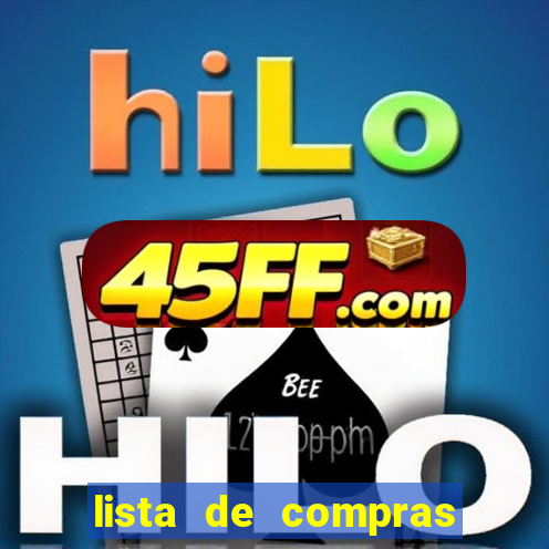 lista de compras supermercado completa